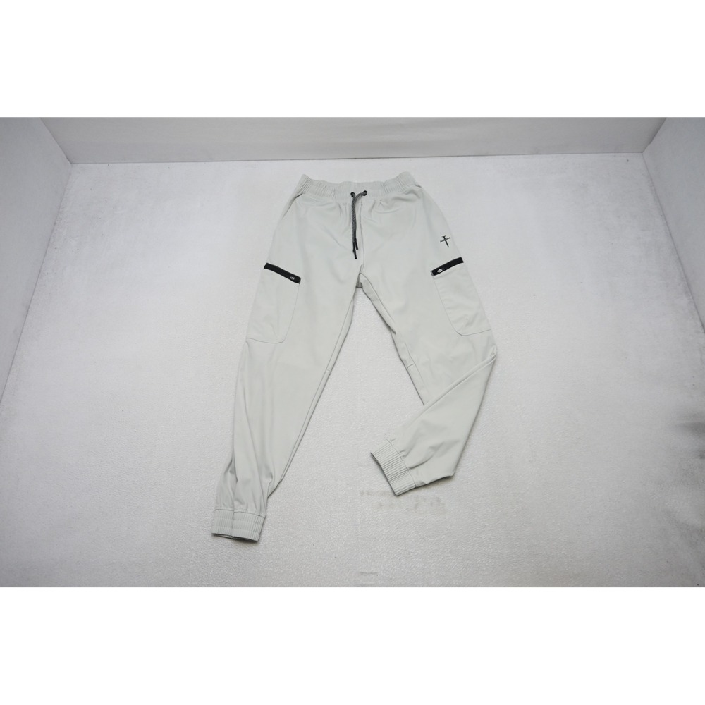 Three Nails Jogger Pants Mens Medium Light Gray Cargo Athleisure Excellent